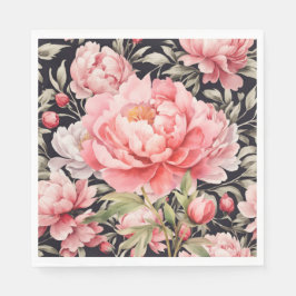 Roze Pioen  Servet