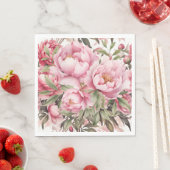 Roze Pioen Servet (Insitu)