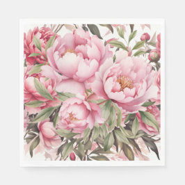 Roze Pioen Servet