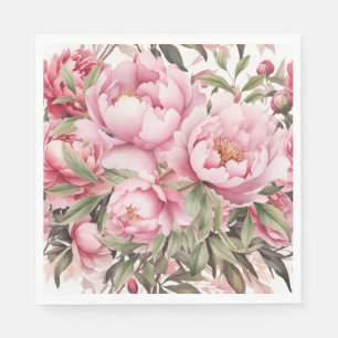 Roze Pioen Servet