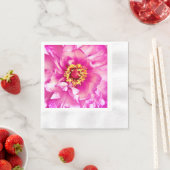 Roze Pioen Servetten, Gemunt Cocktail Servet (Insitu)