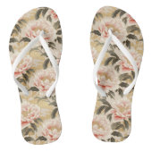  roze pioen Teenslippers (Voetbed)