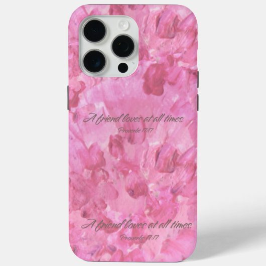 Roze Pioen Telefoonhoes-Een Vriend Liefheeft Case-Mate iPhone Case (Achterkant)