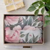 Roze Pioen  Tissuepapier (Geschenk)