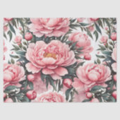 Roze Pioen  Tissuepapier (Voorkant)