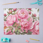 Roze Pioen  Tissuepapier (Craft)