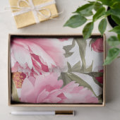 Roze Pioen  Tissuepapier (Geschenk)
