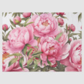 Roze Pioen  Tissuepapier (Voorkant)