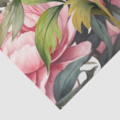 Roze Pioen  Tissuepapier (Detail)