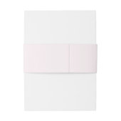 Roze Pioen Trouw Monogram Uitnodigingen Wikkel (Achterkant Voorbeeld)
