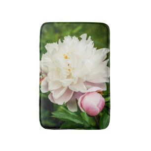 Roze Pioen Tuin Bloemen Badmat
