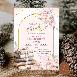 Roze Pioen Verhalenboek Vrouw 30e Verjaardag Kaart