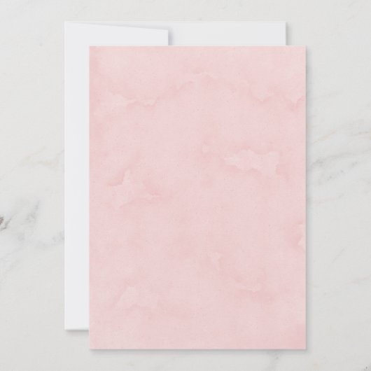 Roze Pioen  Vrachtwagen Bruiloft Koppels Douche Kaart (Achterkant)