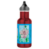 Roze Pioen Waterfles (Rechts)