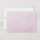Roze Pioen Waterverf Loof Bedankkaart (Achterkant)