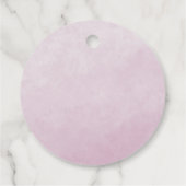 Roze Pioen Waterverf Trouw    Bedankjes Labels (Achterkant)