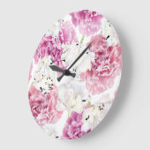 Roze Pioen Witte Tulp Grote Klok (Hoek)