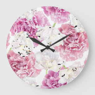 Roze Pioen Witte Tulp Grote Klok