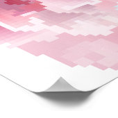Roze Pioen Witte Tulp Poster (Hoek)