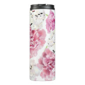 Roze Pioen Witte Tulp  Thermosbeker (Achterkant)