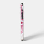 Roze Pioen Witte Tulp Vintage iPhone Hoesje (Linkerkant)