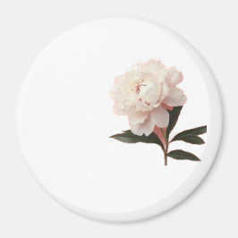 Roze Pioenbloem Foto met Vintage Uitstraling Magneet