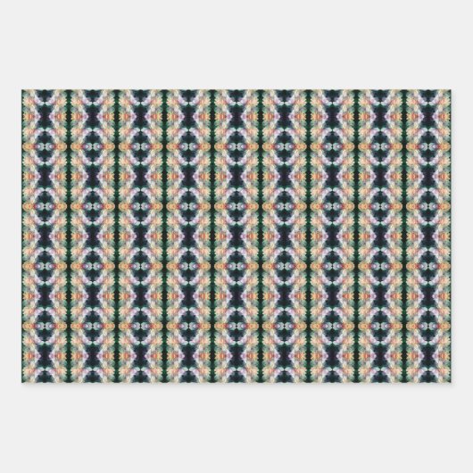 Roze pioenbloemen vermenigvuldigd Abstract Inpakpapier Vel (Voorkant 2)