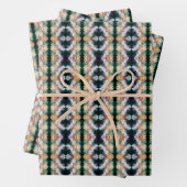 Roze pioenbloemen vermenigvuldigd Abstract Inpakpapier Vel (In situ)