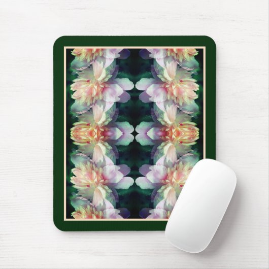 Roze pioenbloemen vermenigvuldigd Abstract Muismat (Met muis)