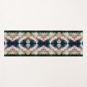 Roze pioenbloemen vermenigvuldigd Abstract Yogamat (Voorkant (horizontaal))