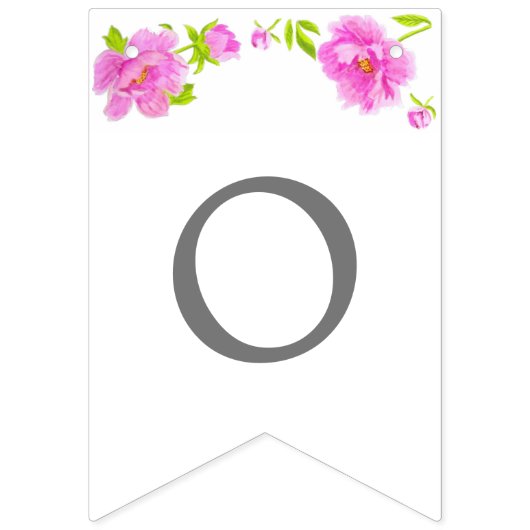 Roze Pioenen  Alle Gelegenheid Banner (Tweede vlag)