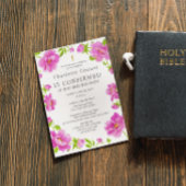 Roze Pioenen Bevestiging Kaart