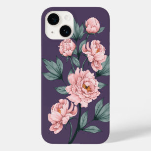 Roze Pioenen Bloemen Bloemen Bloemen Waterverf Case-Mate iPhone 14 Hoesje
