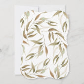 Roze Pioenen Bloemen krans Bridal Brunch Kaart (Achterkant)