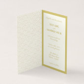 ROZE PIOENEN CHINOISERIE SAGE GROENE INITIALEN KAART (Binnen)