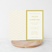 ROZE PIOENEN CHINOISERIE SAGE GROENE INITIALEN KAART