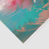 Roze Pioenen Decoupage Tissue Papier voor Meubels (Detail)