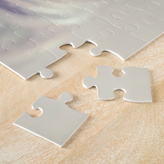 Roze Pioenen in glazen pot Legpuzzel (Zijkant)