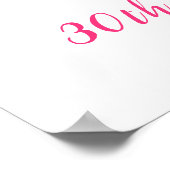 Roze Pioenen Mason Jar Verjaardag Welkom Poster (Hoek)