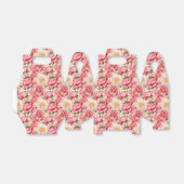 Roze Pioenen Party Treat Box Bedankdoosjes (Uitgevouwen)