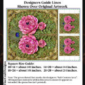 Roze pioenen & pauwveren Tegel EH6 Decoupage Tissuepapier