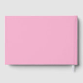 Roze pioenen rococo Lijst bruiloft Gastenboek (Achterkant)