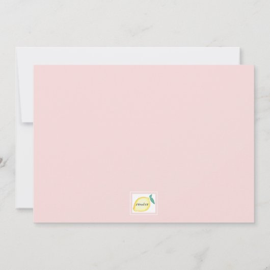 Roze pioenen uitnodiging (Achterkant)