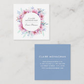 Roze Pioenen | Vierkante Visitekaartje (Voorkant / Achterkant)