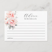 Roze Pioenen Vrijgezellenfeest bruid-to-be Advies (Voorkant)