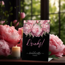 Roze pioenen vrijgezellenfeest Drinken