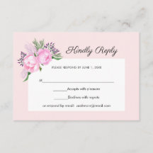 Roze Pioenen Waterverf | RSVP