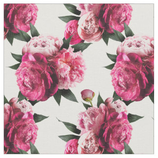Roze Pioenenstof Stof