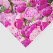 Roze Pioenpatroon Tissuepapier (Detail)