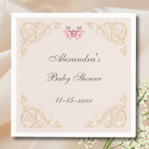Roze Pioenrococo  Flowers Baby shower